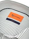 Koszula Suitable Twill w zielony prążek z ekstra długim rękawem Product / Detail