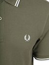 Koszulka polo Fred Perry Twin Tipped M3600 w kolorze zielonym 87B Product / Detail