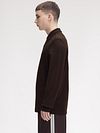 Koszulka polo Fred Perry z długim rękawem w kolorze brązowym 49A Model / Zijkant