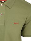 Koszulka polo GANT z kontrastowym kołnierzykiem w kolorze zielonym Product / Detail