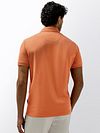 Koszulka polo piqué State of Art w kolorze mango Model / Achterkant
