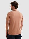 Koszulka polo PME Legend z piki Rose Dawn, regular fit, różowa Model / Achterkant