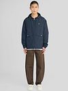Kurtka softshell z polarem Lyle & Scott w kolorze granatowym Model / Voorkant