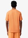 Camiseta Lacoste modern fit de algodón naranja Model / Achterkant