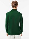 Lacoste Langarmet Poloskjorte Piqué Mørkegrønn Slim Fit Model / Achterkant