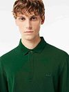 Lacoste Longsleeve Polo Shirt Piqué Dark Green Model / Detail