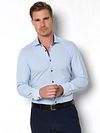 Pure Shirt  Blauw Model / Voorkant