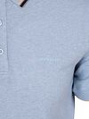 State of Art Poloshirt Tipping Cotton Linen Lichtblauw Product / Detail