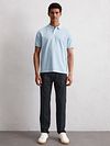 Marc O'Polo Poloshirt Faded Starlight Blauw Model / Voorkant