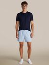Steppin''Out Boxer Shorts – Blue Vichy Check Model / Voorkant