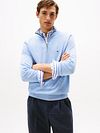 Tommy Hilfiger Half Zip Pullover Essential Light Blue Model / Voorkant