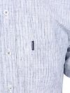 State of Art Short Sleeve Shirt Faux Stripe Blue