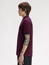 Fred Perry Polo Tipped M3600 Plum 84C Model / Zijkant