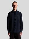 Lyle & Scott Shirt Plain Oxford Navy