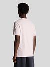 T-Shirt Lyle and Scott Heather Rosa Claro Model / Achterkant