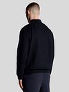 Lyle & Scott Cardigan Bomber Dark Navy Model / Achterkant