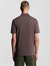 Lyle and Scott gładka koszulka Polo Espresso Model / Achterkant