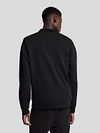 Jersey con media cremallera tonal Lyle & Scott en negro Model / Achterkant