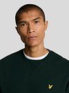 Maglione Lyle & Scott verde scuro Model / Detail