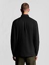 Lyle & Scott Shirt Plain Oxford Black Model / Achterkant