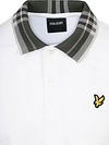 Lyle and Scott Poloshirt Tartan Collar White Product / Detail