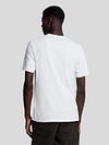 Lyle og Scott T-skjorte Plain Hvit Model / Achterkant