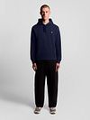Lyle and Scott Hoodie Navy Model / Voorkant