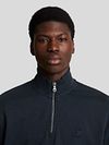 Lyle & Scott Halv Zip Pullover Tonblå Model / Detail
