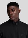 Lyle & Scott Halvzip Pullover Tonad Svart Model / Detail