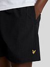 Lyle & Scott ensfarvede badebukser i sort Model / Detail