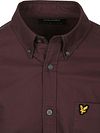 Lyle & Scott Skjorte Almindelig Oxford Bordeaux Product / Detail