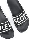 Lyle & Scott Badesandalen schwarz