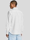Lyle & Scott Skjorte Plain Oxford White Model / Achterkant