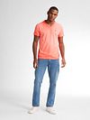 Petrol T-Shirt Stingray Bright Coral Model / Voorkant