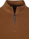 Petrol Half Zip Pullover Structure Brique Product / Detail