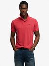 Superdry Polo Pique Klassisk Raspberry Rosa Model / Voorkant