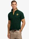 Superdry Polo Piqué Monogram Dark Green Model / Voorkant