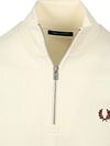 Fred Perry Half Zip Trui Ecru