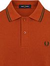 Fred Perry Polo Tipped M3600 Brique 81C