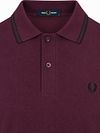 Fred Perry Polo Tipped M3600 Plum 84C