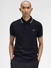 Fred Perry Polo Twin Tipped M3600 Sort W54 Model / Voorkant