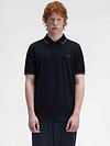 Fred Perry Polo Twin Tipped M3600 Navy Z58 Model / Voorkant