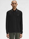 Fred Perry Langærmet Polo Sort W54 Model / Voorkant
