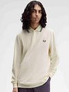 Polo à manches longues Fred Perry Ecru Z46 Model / Voorkant