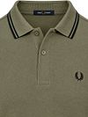 Fred Perry Longsleeve Polo Groen Z50