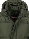Superdry Long Puffer Jacket Hooded Moss Green