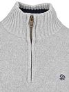 Superdry Knit Half Zip Cotton Jumper Grey Product / Detail