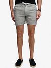 Superdry Short Linen Merchant Blue Stripes Model / Voorkant