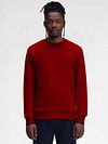 Fred Perry Sweater Logo Red Model / Voorkant