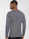 Maglione a righe Armor-Lux blu scuro Model / Achterkant
